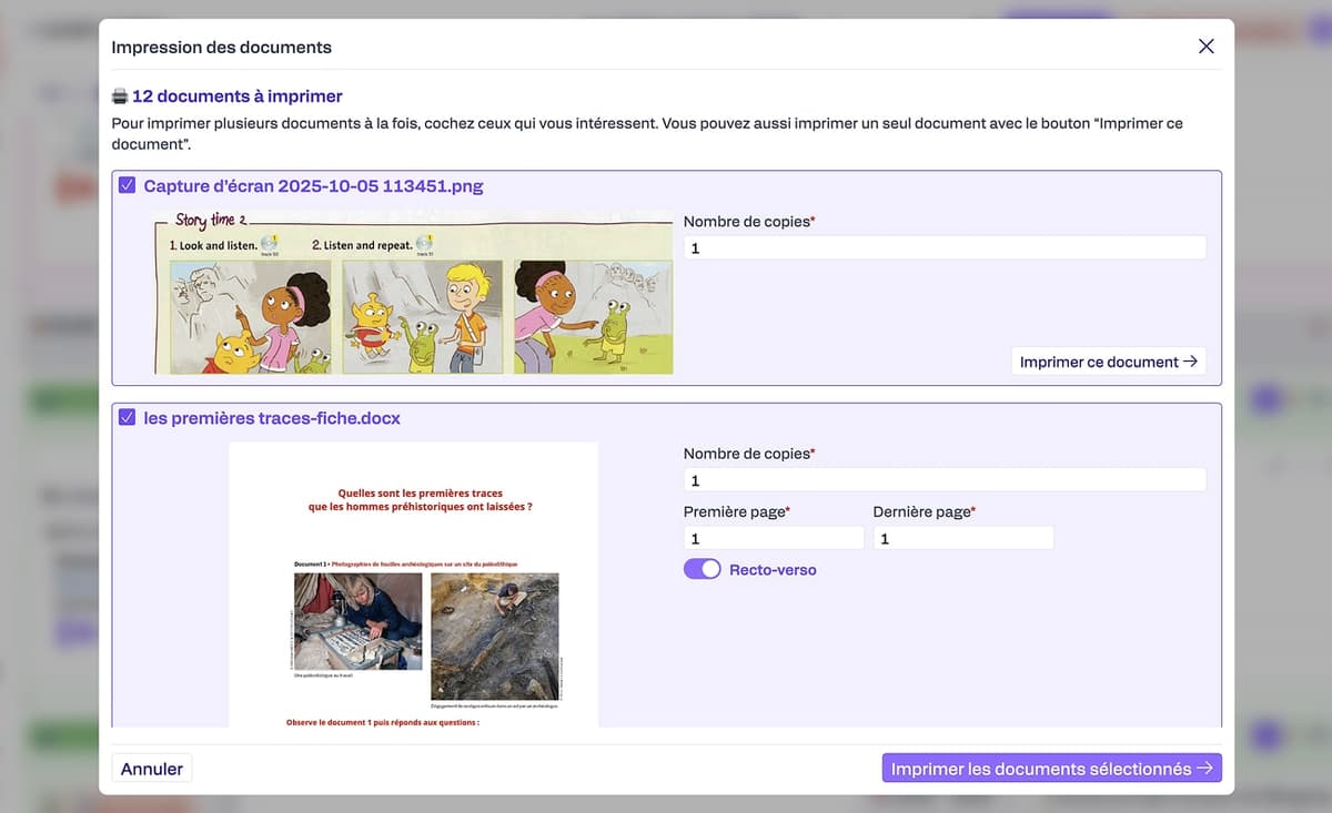 1 CLIC → DES FLOTS D’IMPRESSIONS